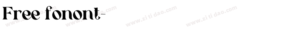 Free fonont字体转换